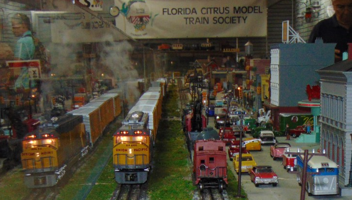 florida citrus model train society exhibit scene
