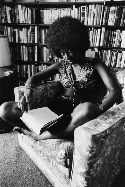 African American Woman Reading