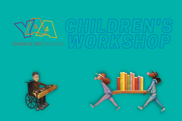 children with books and the words Children's Workshop YAA