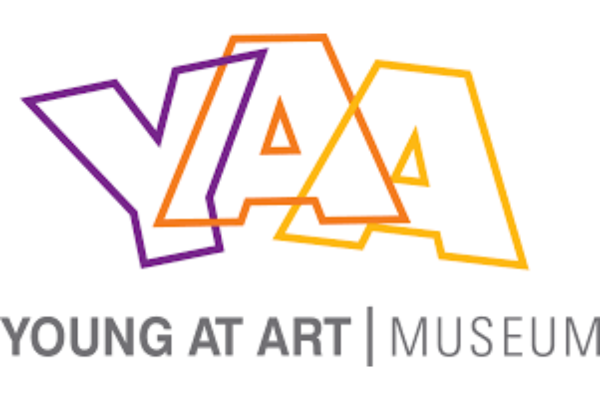 letter Y.A.A. and the words Young at Art Museum