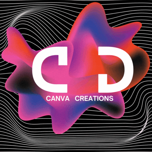 Gif of Canva Creation Logo. Two C's coming together. 