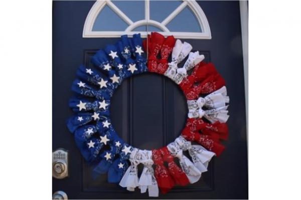 Image for event: AMERICAN FLAG WREATH