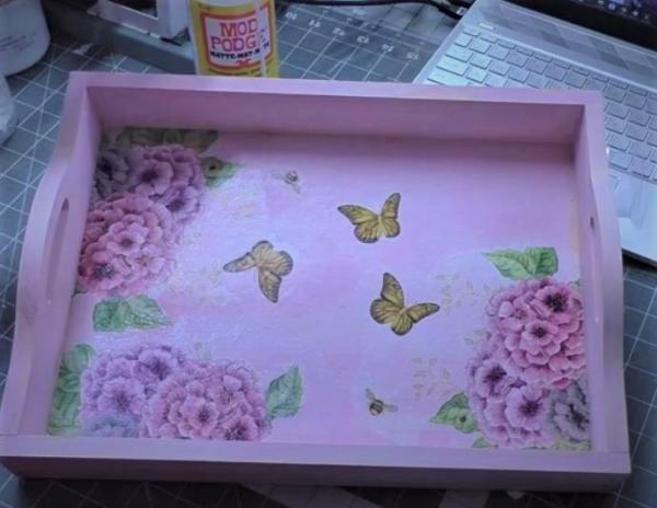 Image for event: Mother's Day Decoupage Tray